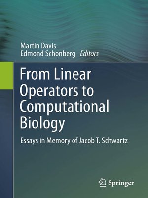 cover image of From Linear Operators to Computational Biology
